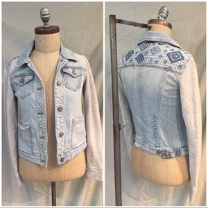 Pilcro and the Letterpress XS Denim/Sweater Jacket